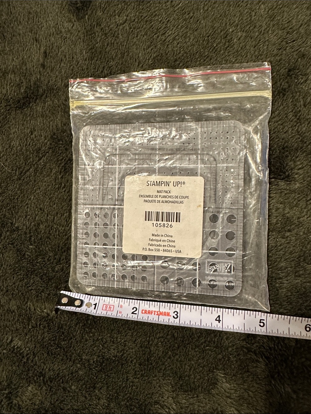 Stampin' Up! Mat Pack- Black Grid Mat with Template for Piercing and Eyelets - Picture 8 of 8